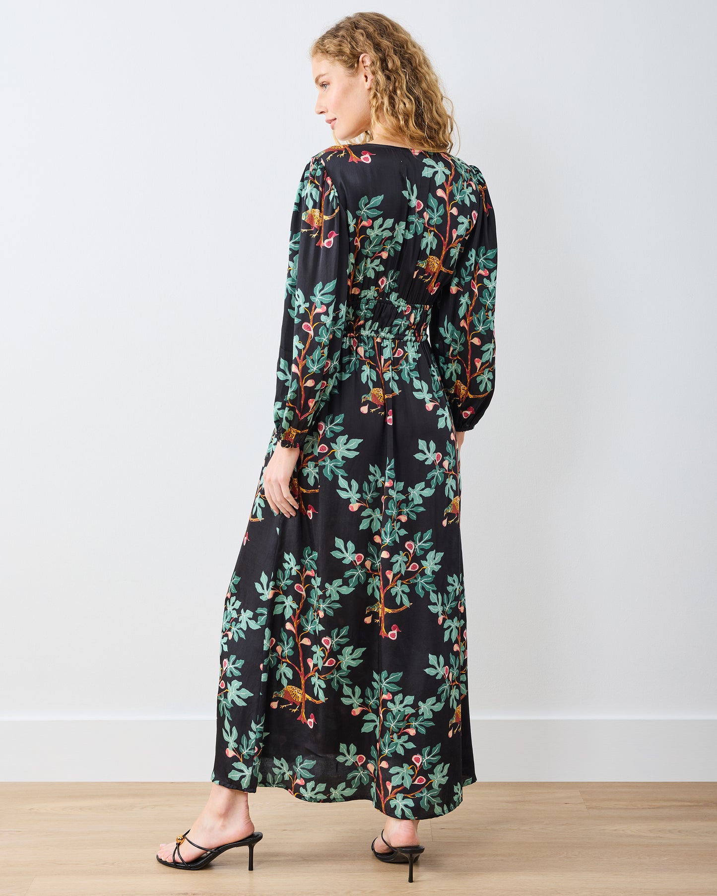 Pheasant & Figs - Zinnia Dress - Ink - Printfresh