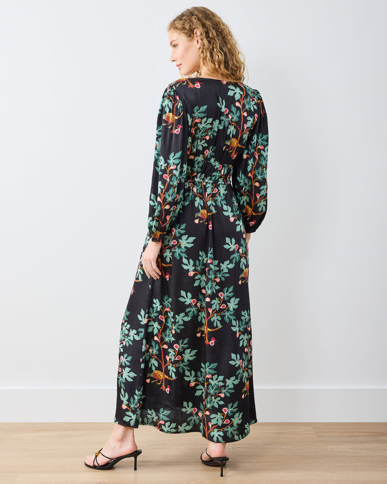 Pheasant & Figs - Zinnia Dress - Ink - Printfresh