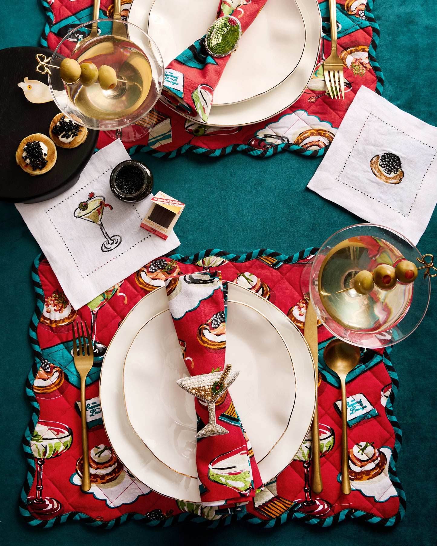 Blinis & Martinis - Tablescape Bundle - Matchbook Red