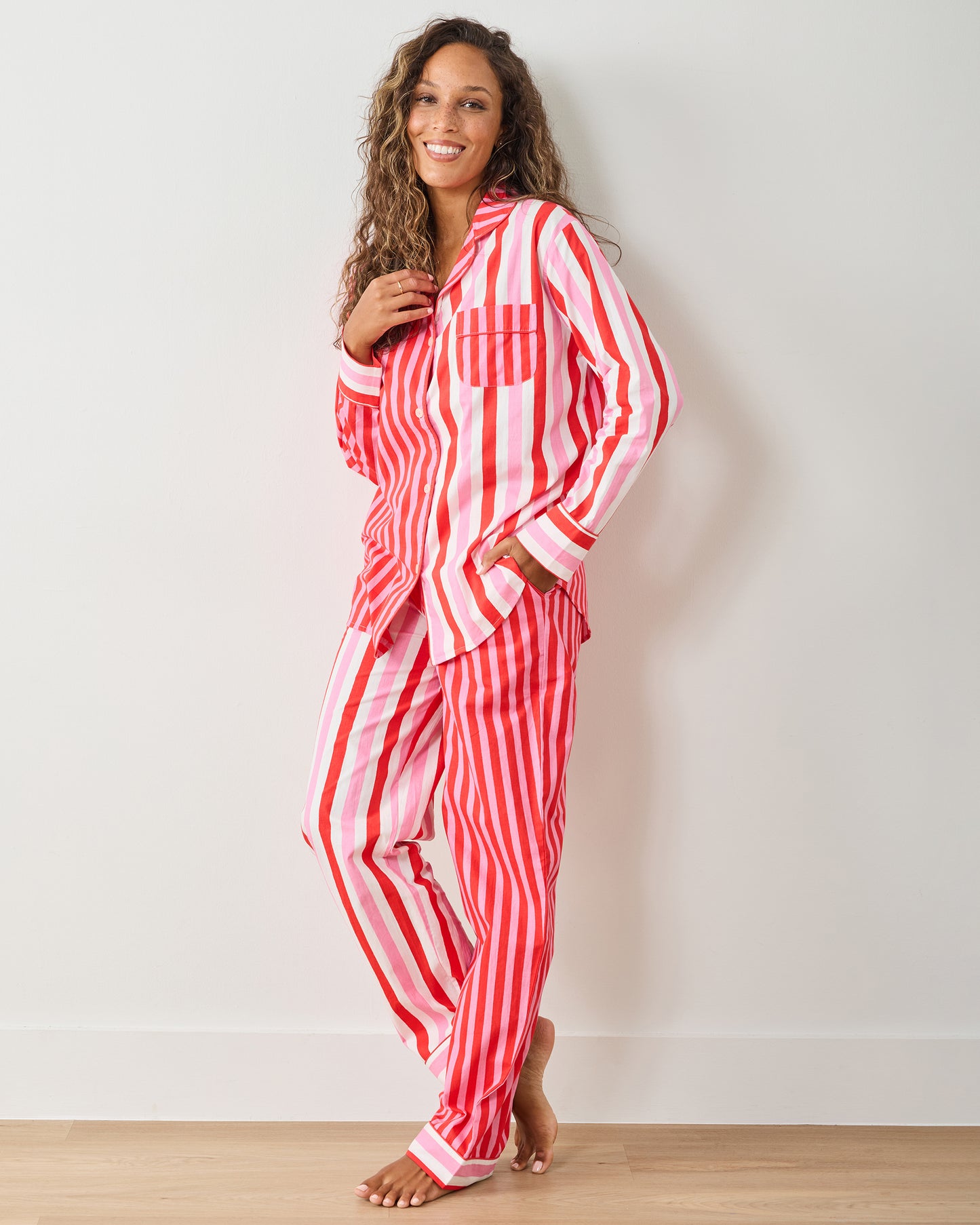Gift Wrapping - Tall Long PJ Set - Peppermint Swirl - Printfresh