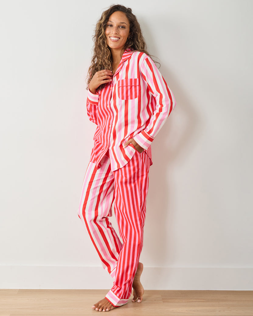 Gift Wrapping - Tall Long PJ Set - Peppermint Swirl - Printfresh