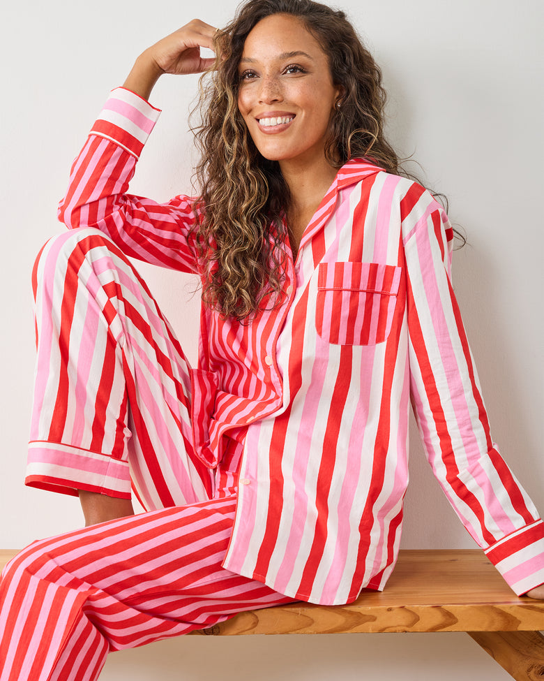 Gift Wrapping - Tall Long PJ Set - Peppermint Swirl - Printfresh