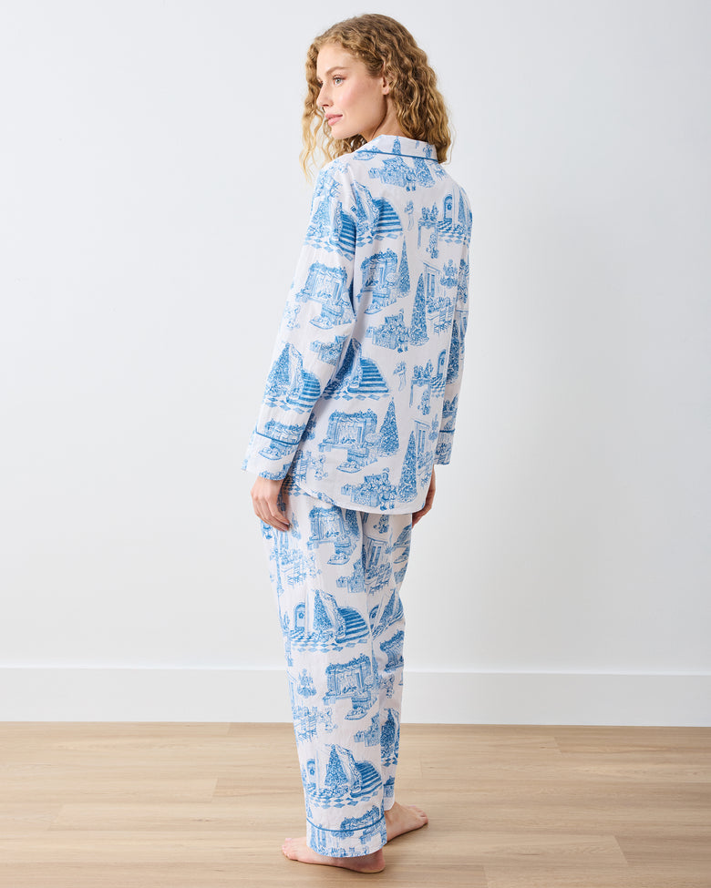 Hollywood Holiday - Long PJ Set - Snow Cloud - Printfresh