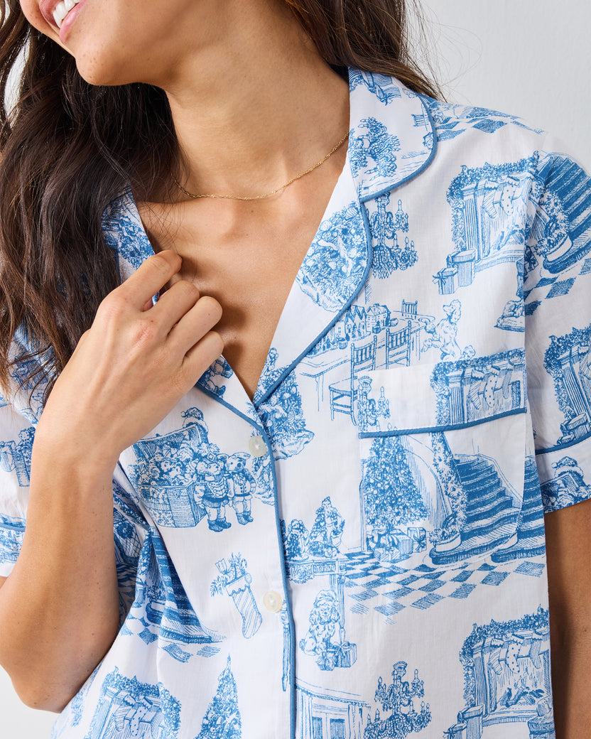 Hollywood Holiday - Short PJ Set - Snow Cloud - Printfresh