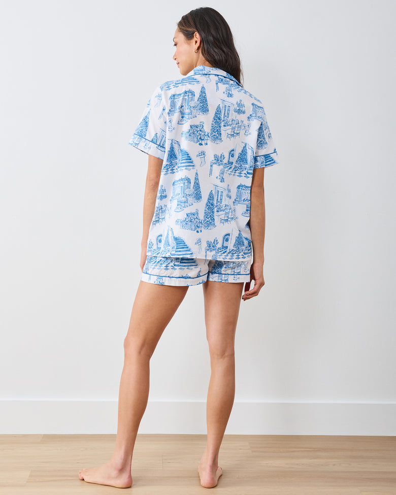 Hollywood Holiday - Short PJ Set - Snow Cloud - Printfresh
