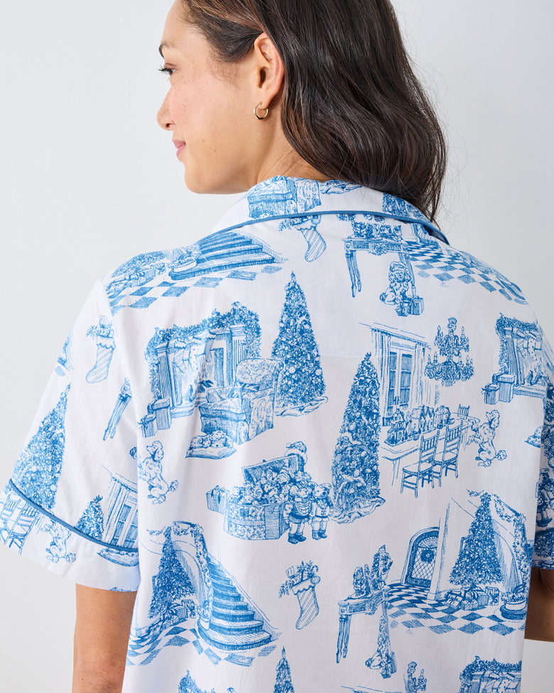 Hollywood Holiday - Short PJ Set - Snow Cloud - Printfresh