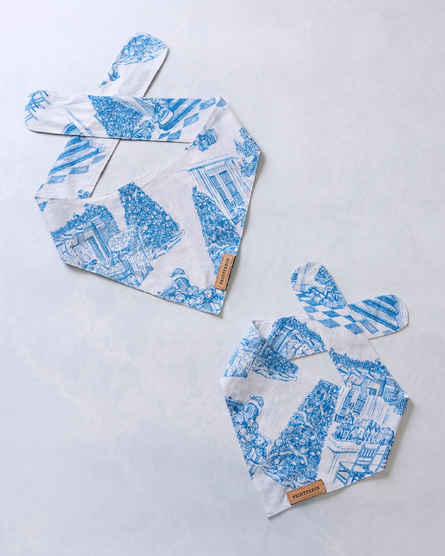 Hollywood Holiday - Pet Bandana - Snow Cloud - Printfresh