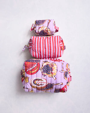 Champagne & Caviar - Three's Best Pouch Set - Lavender Spritz