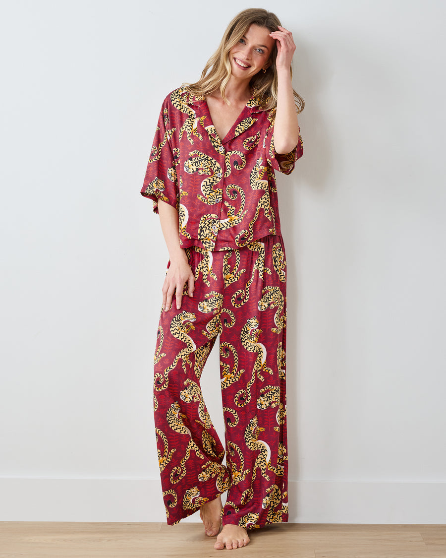 Twisted Tiger - Eco Satin Wildest Dreams Set - Merlot - Printfresh