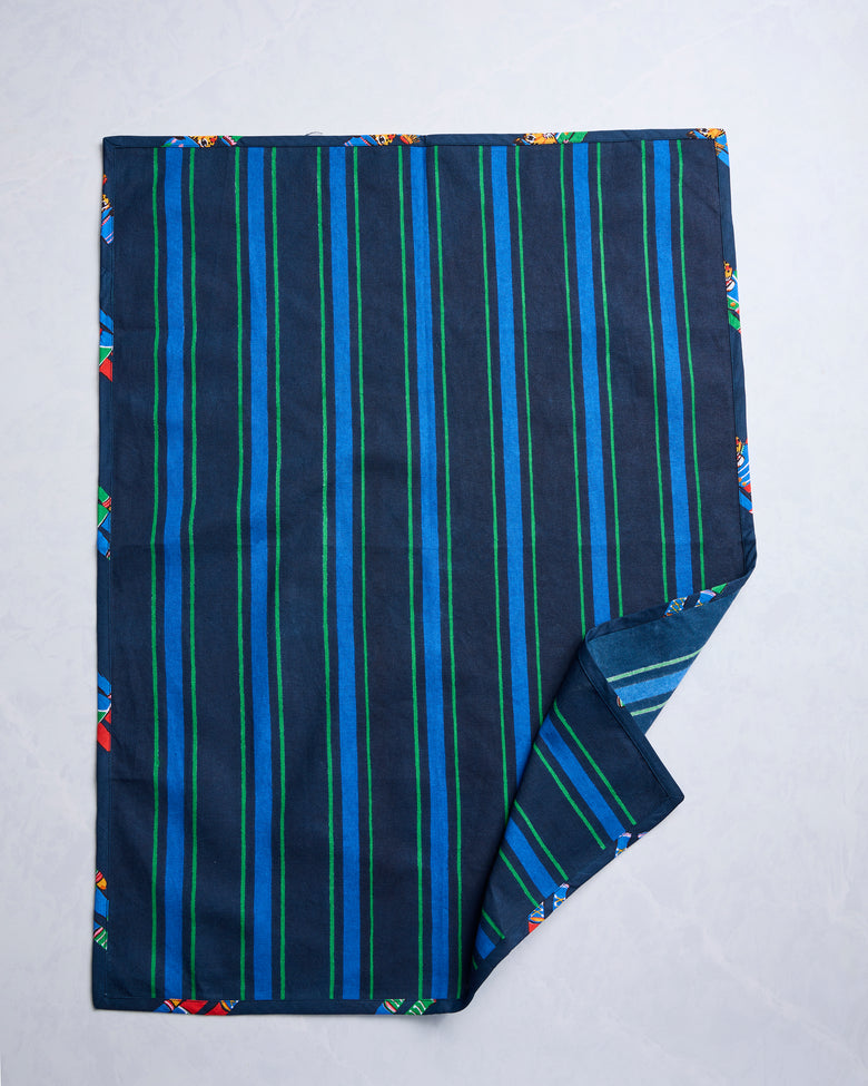 Leopard Nutcrackers - Tea Towel Set of 2 - Navy - Printfresh