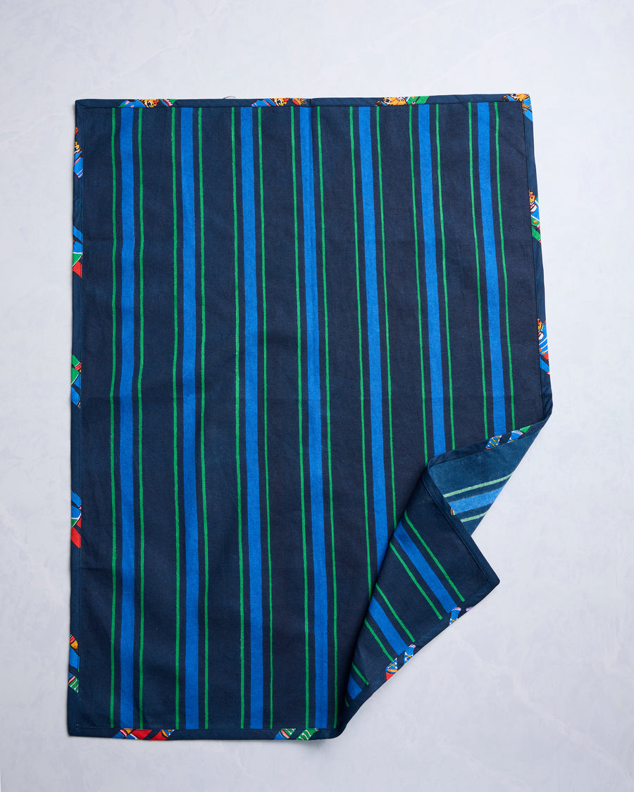 Leopard Nutcrackers - Tea Towel Set of 2 - Navy - Printfresh