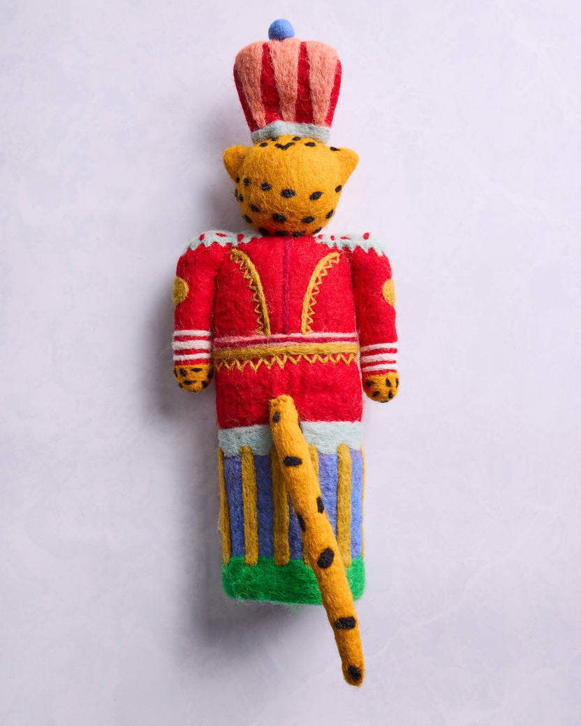 Leopard Nutcracker - French Knot X PF Tree Topper - Multi - Printfresh