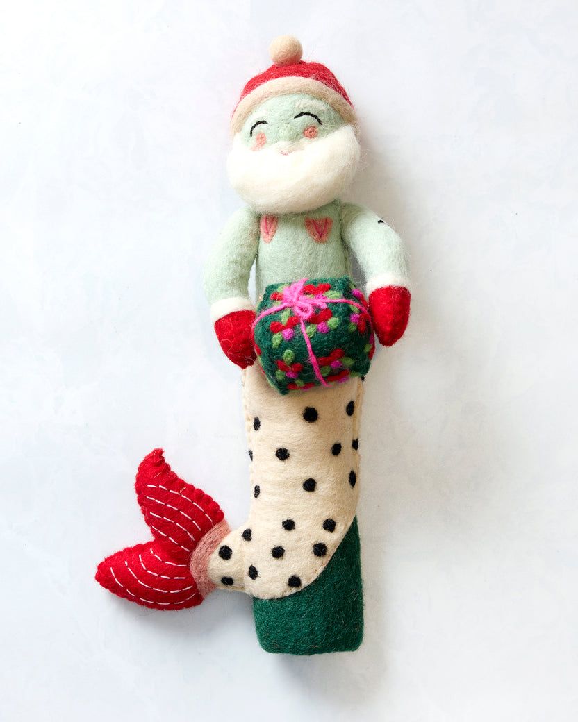Merry Mermen - French Knot X PF Tree Topper - Blue - Printfresh