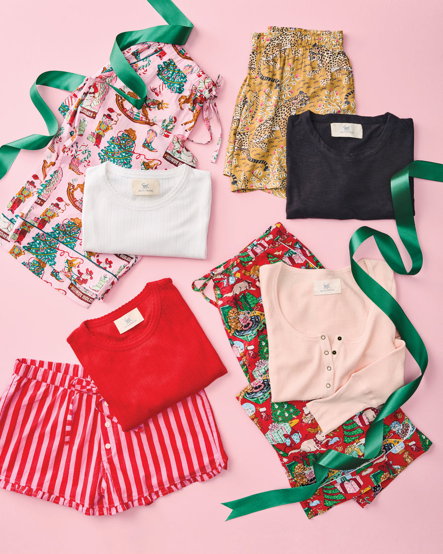 Candy Crimson - Pointelle Long Sleeve - Shirt - Printfresh