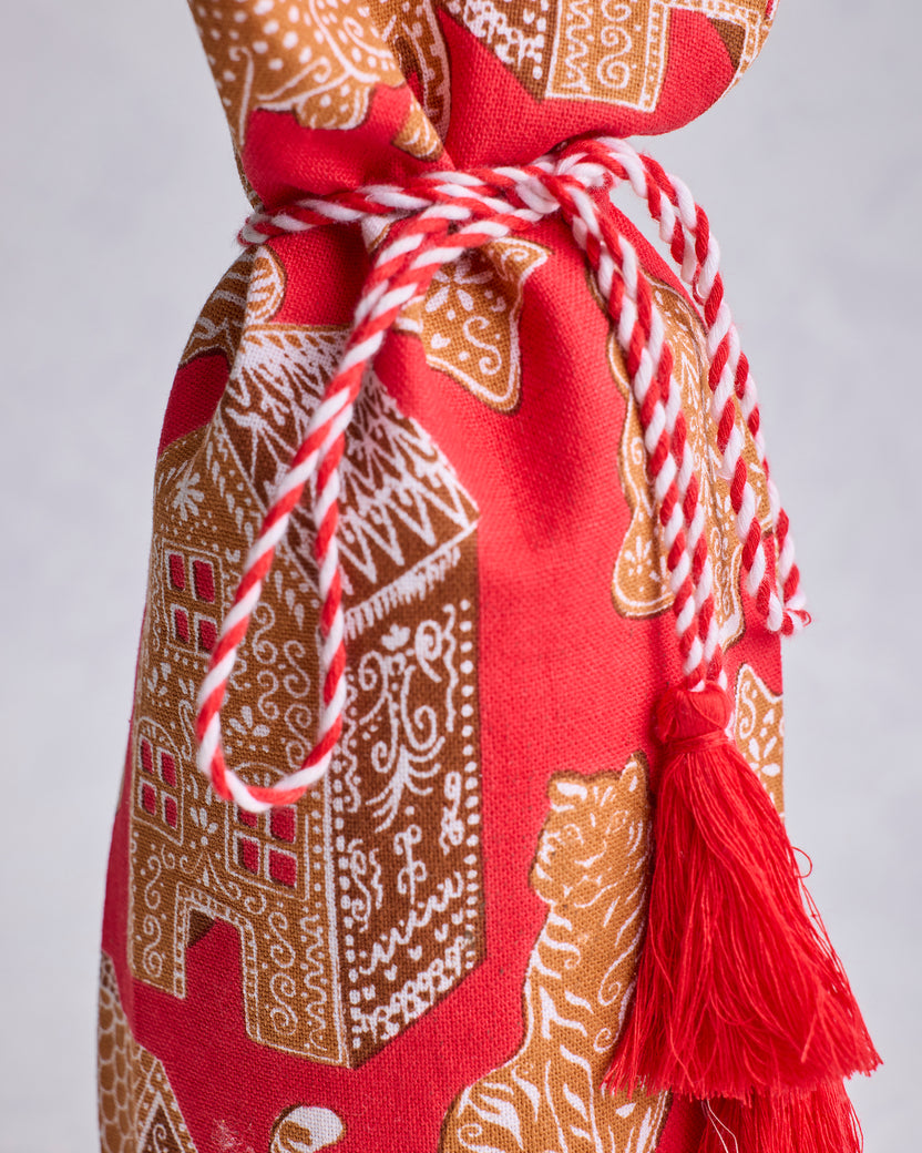 Gingerbread Party - Wine Bag - Ruby - Printfresh
