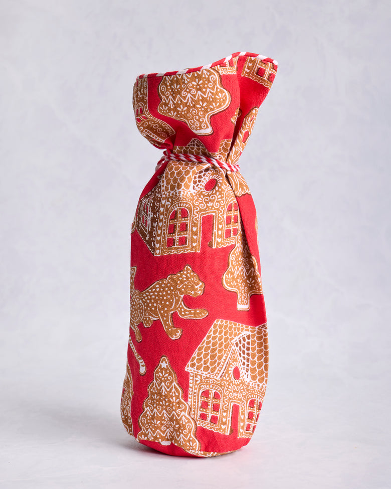 Gingerbread Party - Wine Bag - Ruby - Printfresh