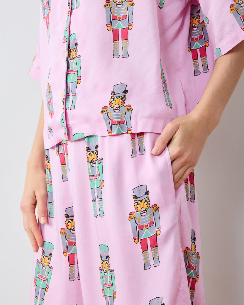 Leopard Nutcrackers - Eco Satin Wildest Dreams Set - Pink Candy Cane - Printfresh