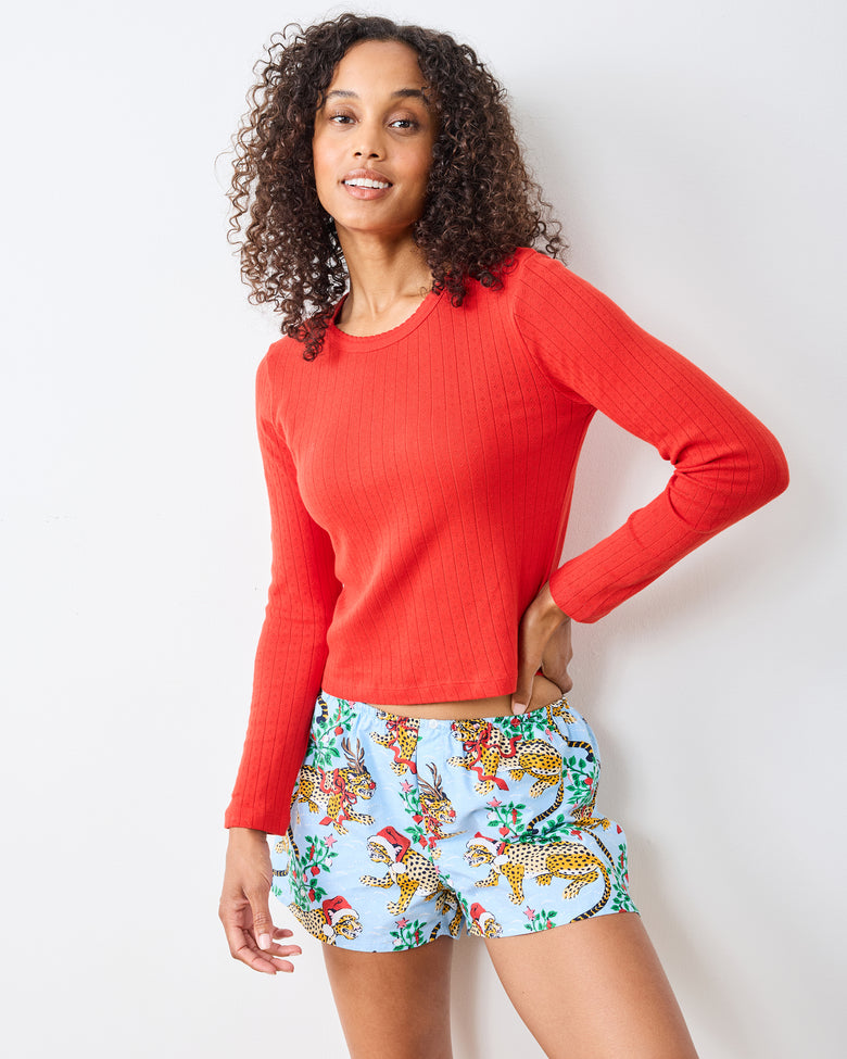 Very Merry Bagheera - Bradshaw Boxer - Pale Blue - Printfresh