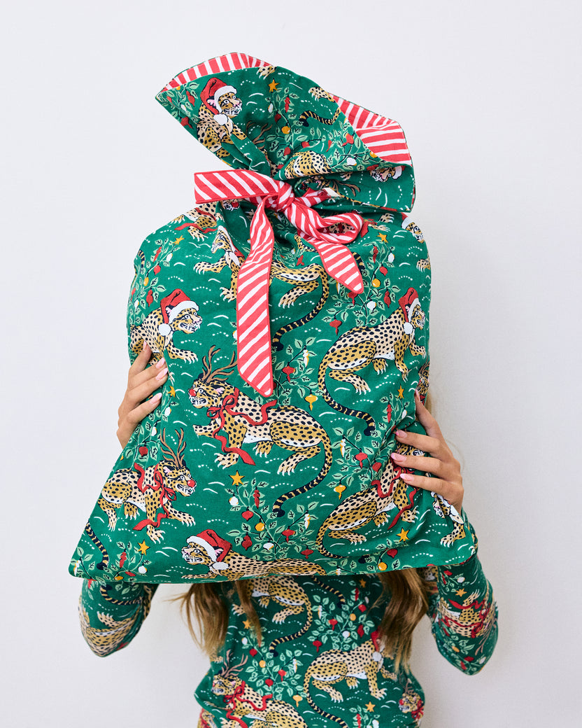 Very Merry Bagheera - Gift Sack - Mistletoe - Printfresh