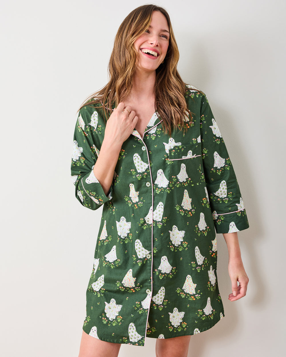 Gardening Ghosts - Sleep Shirt - Overgrown Moss - Printfresh