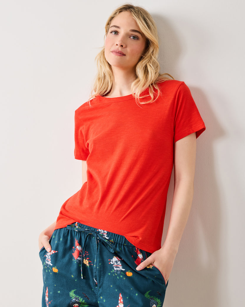 Red Lip - Saturday Tee - Knit T-Shirt - Printfresh