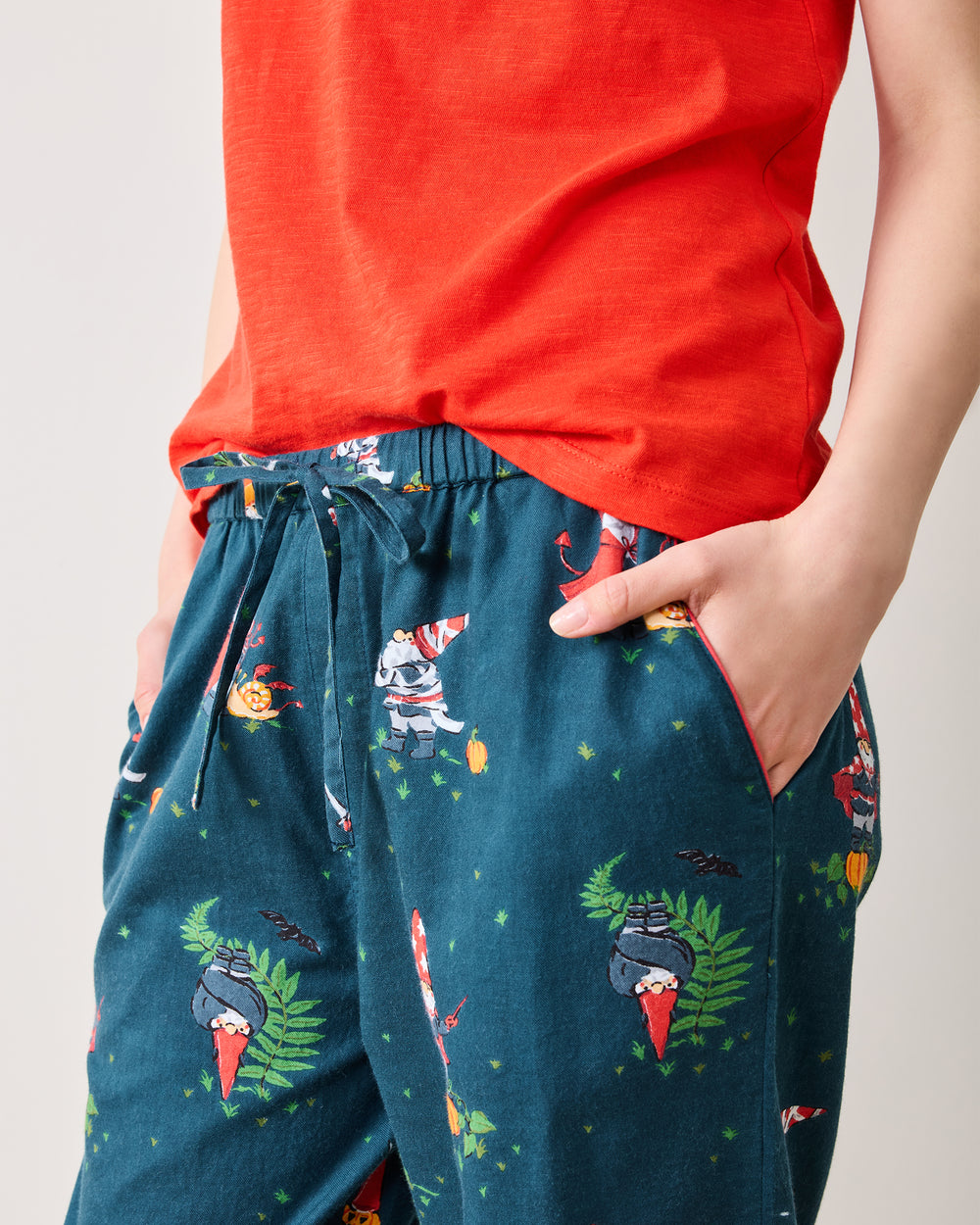 Mischief Night - Lightweight Flannel PJ Pants - Nightfall Blue - Printfresh