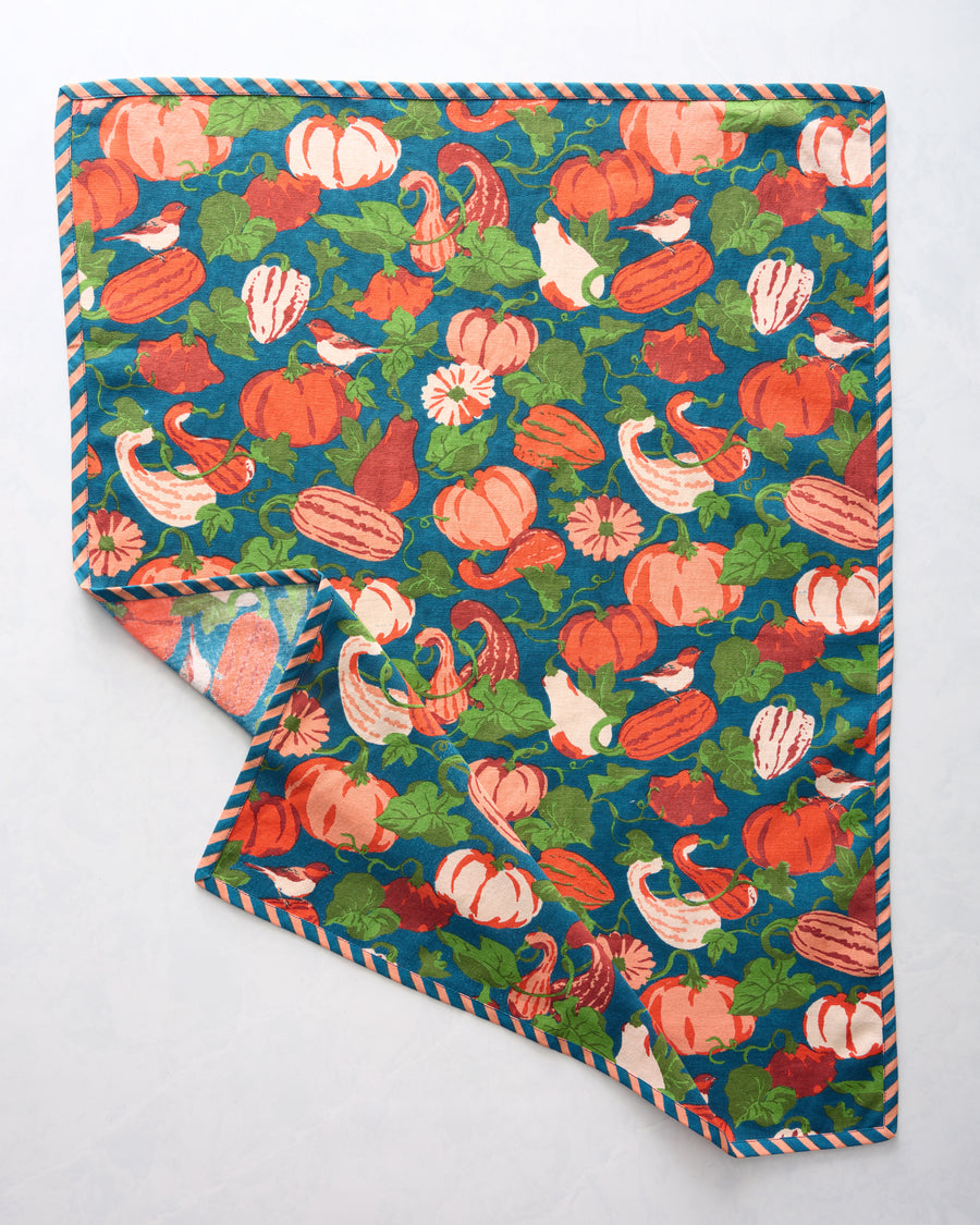 Pumpkin - Tea Towels Set Of 2 - Midnight Harvest - Printfresh