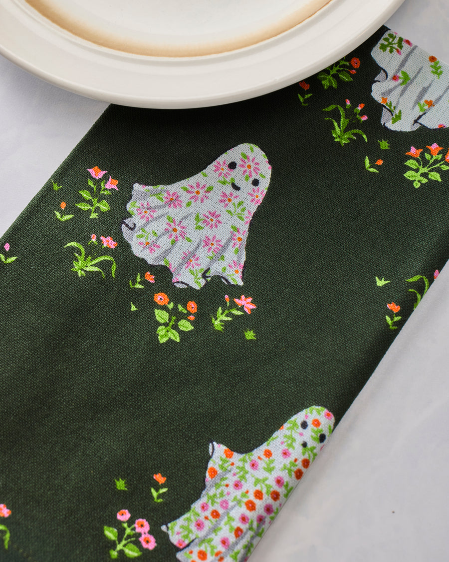 Gardening Ghosts - Dinner Napkins Set of 4 - Overgrown Moss
