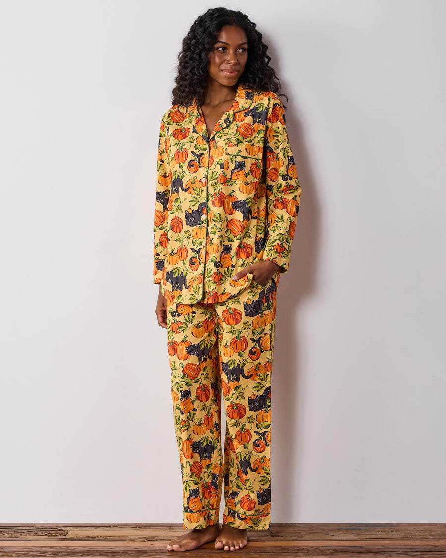 Pumpkin Prowl - Tall Long PJ Set - Salted Caramel