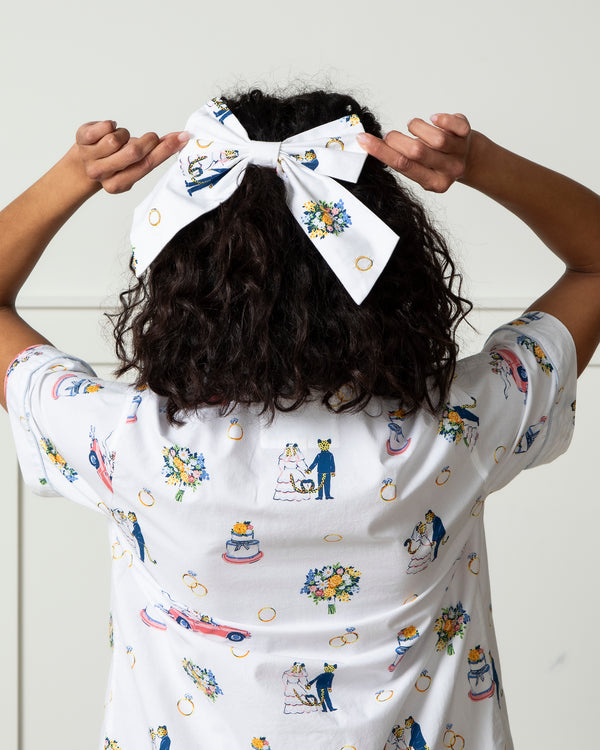 Happily Ever After - The Preppy Hair Bow - Cloud - Printfresh