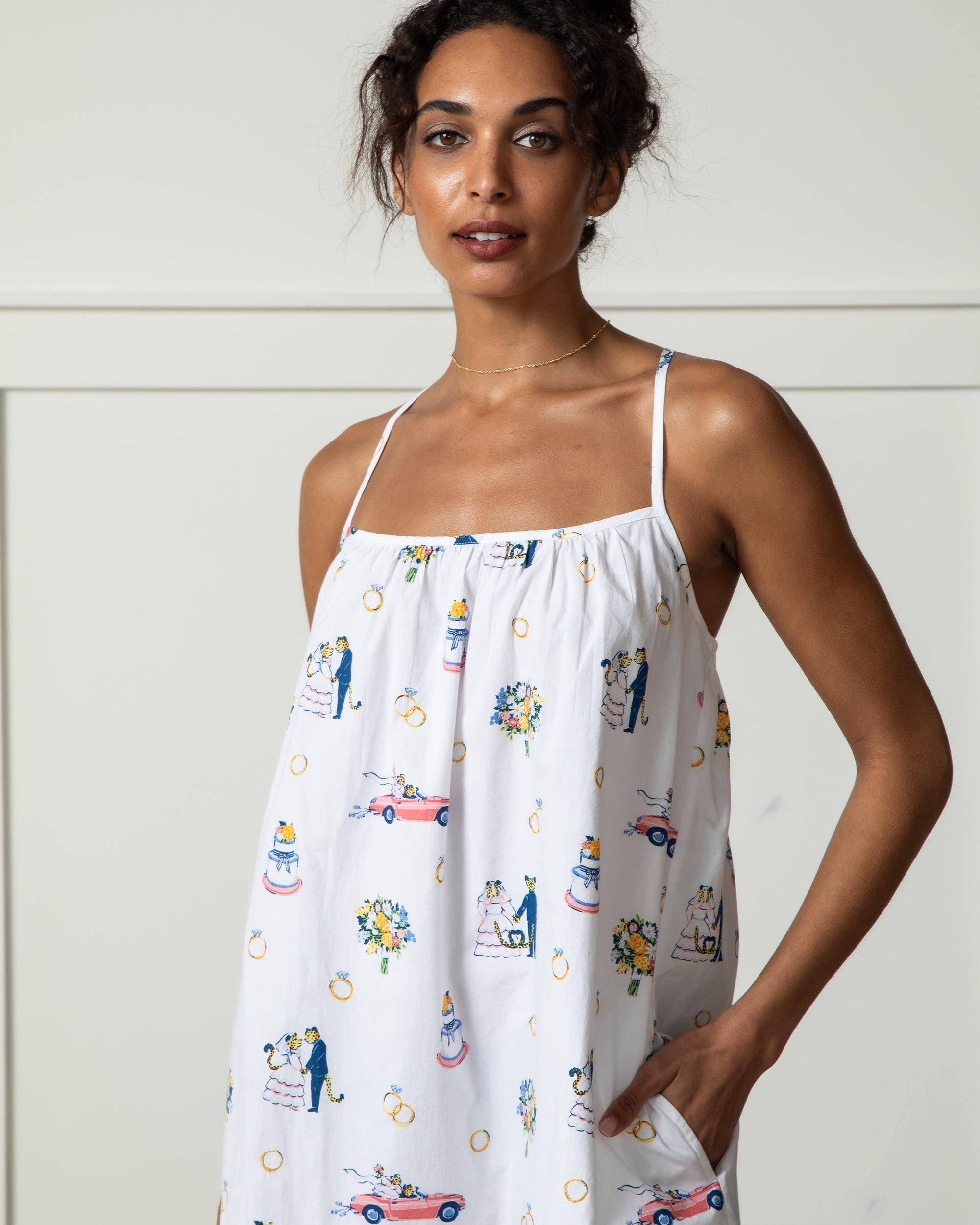 Happily Ever After - Cami Nightgown - Cloud - Printfresh