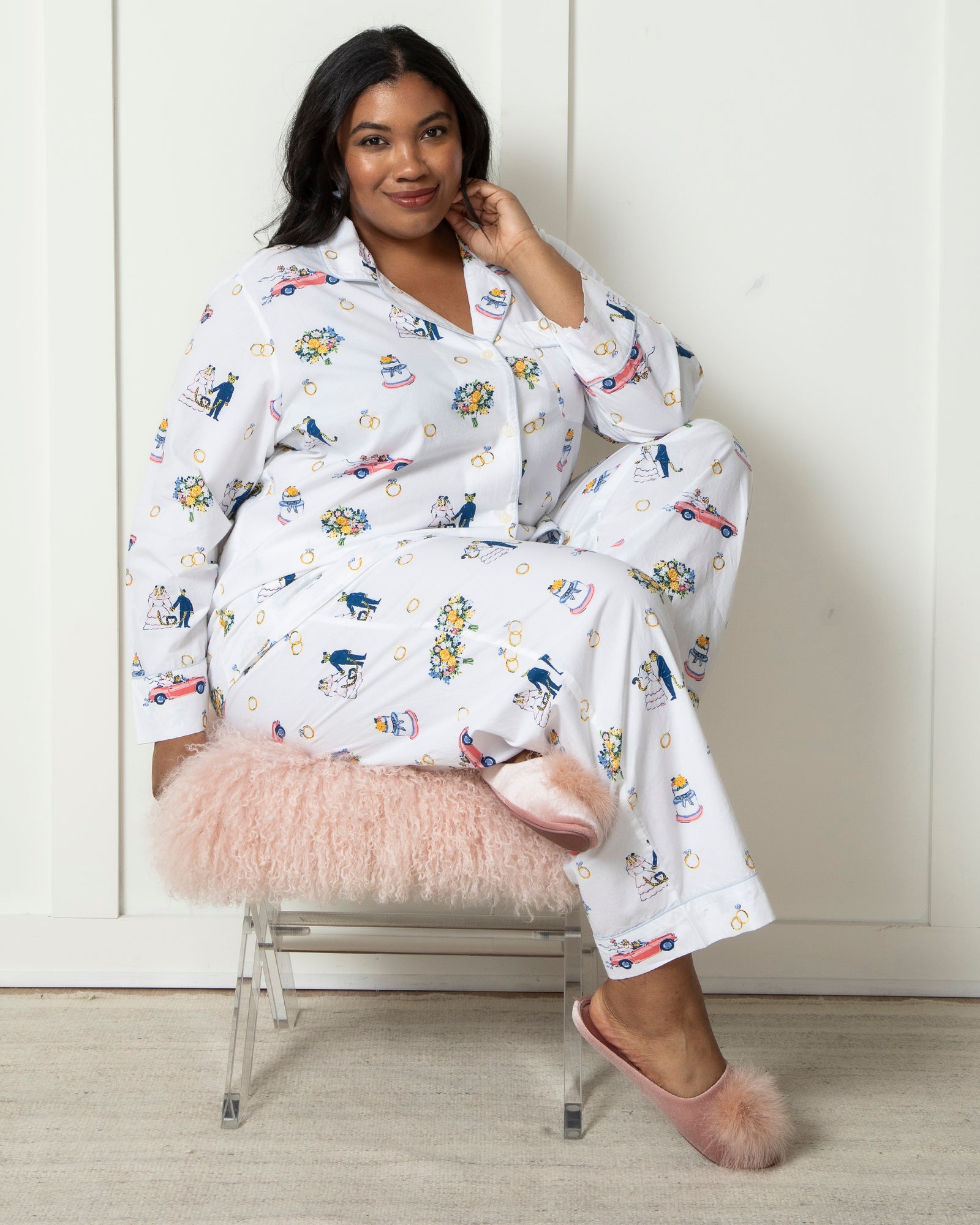 Happily Ever After - Tall Long PJ Set - Cloud - Printfresh