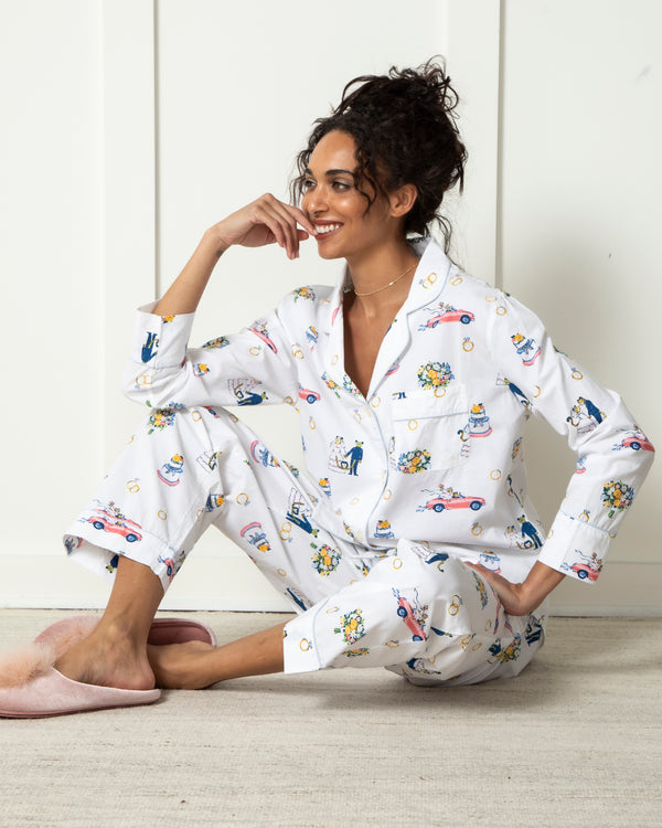 Happily Ever After - Petite Long PJ Set - Cloud - Printfresh