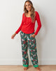 Happy Howlidays - Cozy Henley & PJ Pants Set - Ink - Printfresh