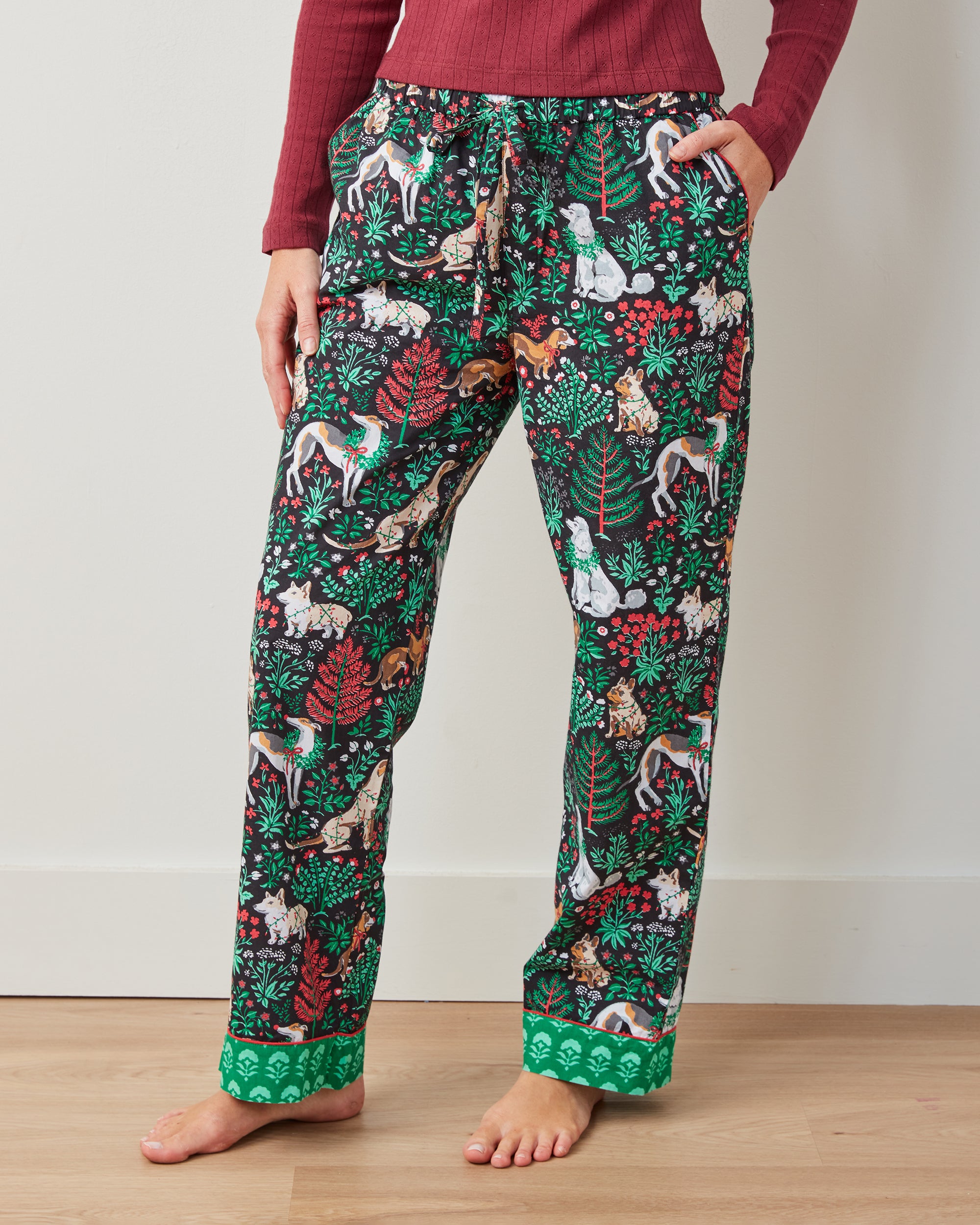 Happy Howlidays - PJ Pants - Ink - Printfresh