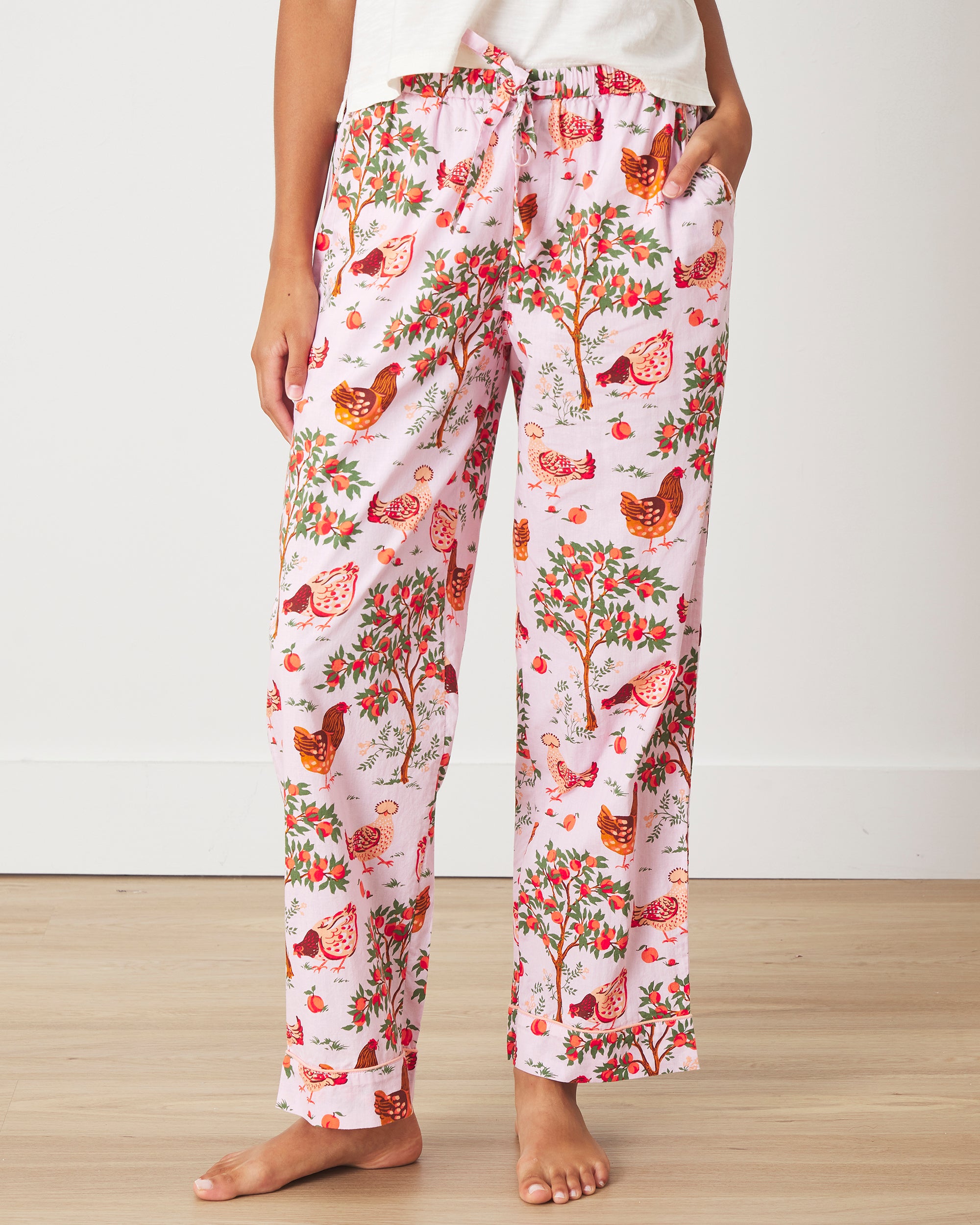 Hen House - PJ Pants - Ballet Pink - Printfresh