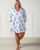 Hit the Slopes - Flannel Sleep Shirt - Icicle - Printfresh