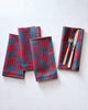 Chunky Painted Stripe - Dinner Napkins Set Of 4  - Ruby & Jade - Printfresh