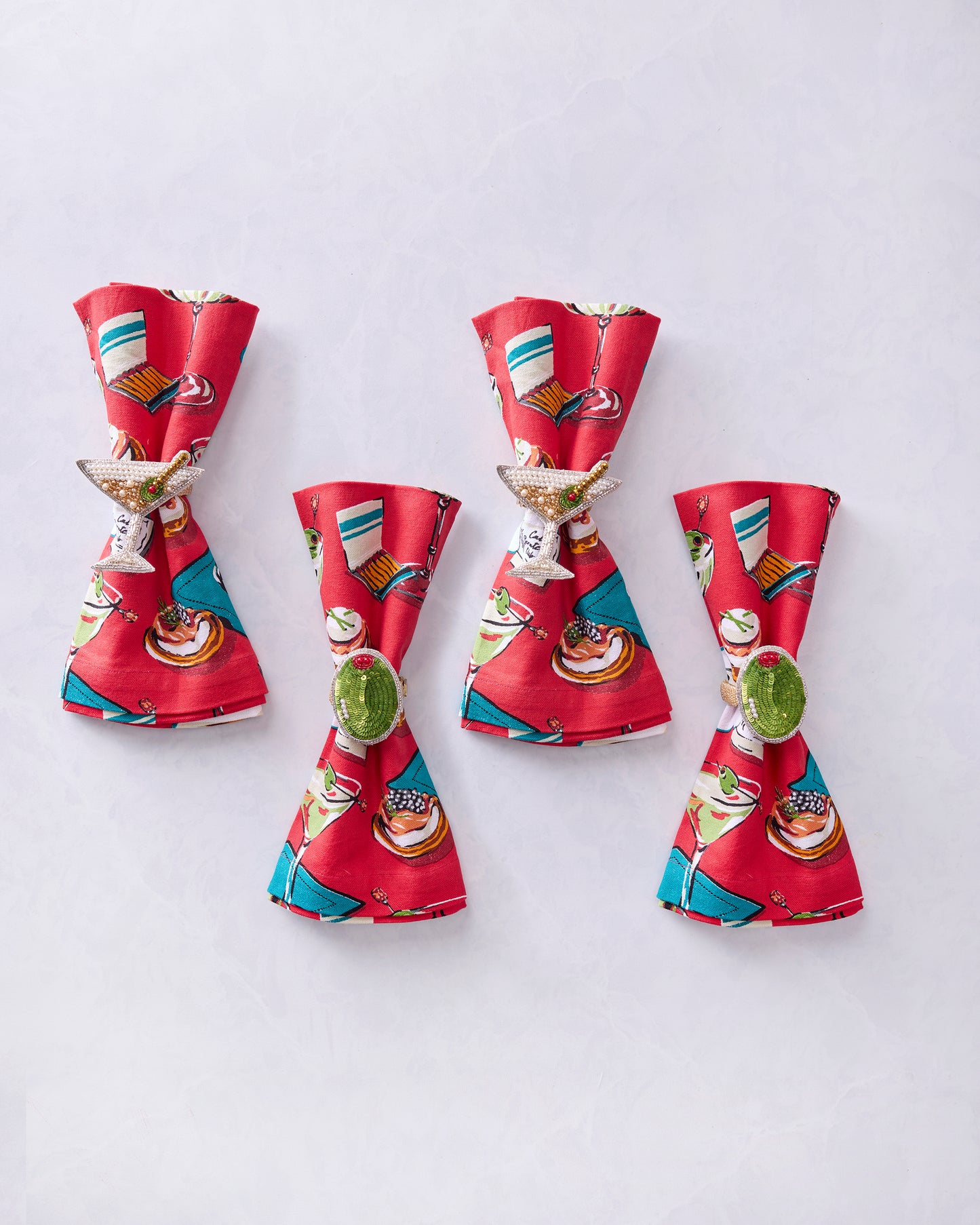 Blinis & Martinis - Tablescape Bundle - Matchbook Red - Printfresh