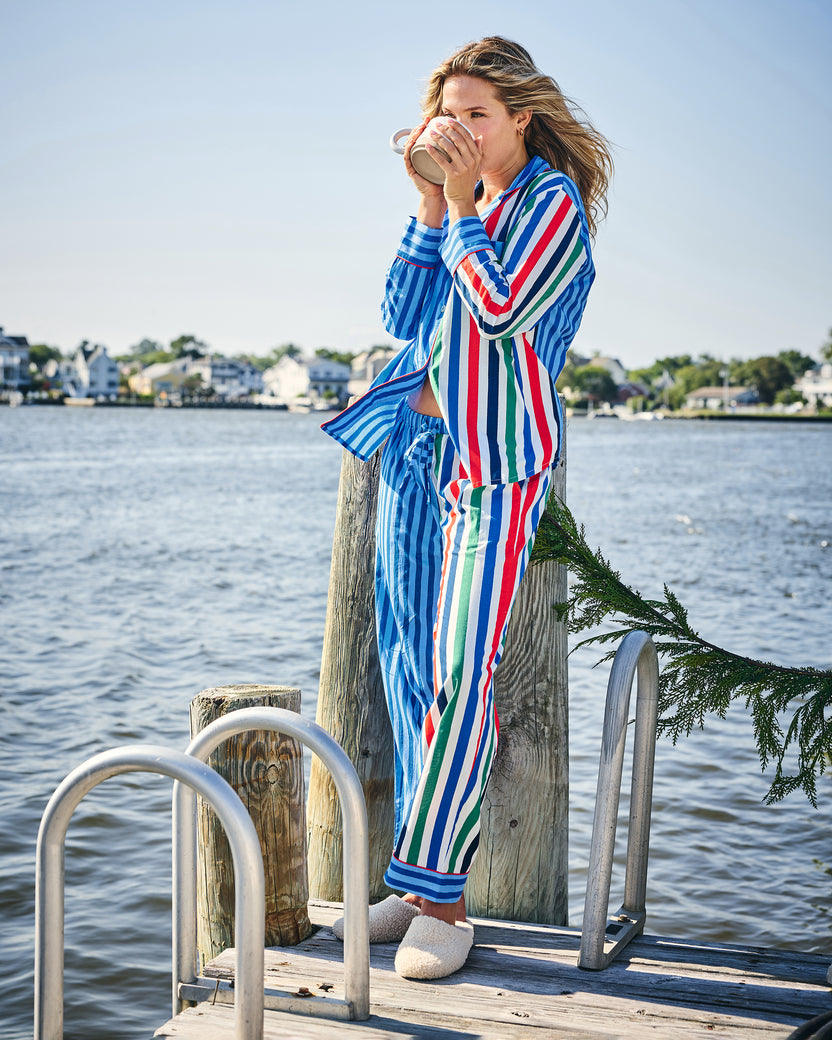 Gift Wrapping - Long PJ Set - Nautical Stripe - Printfresh