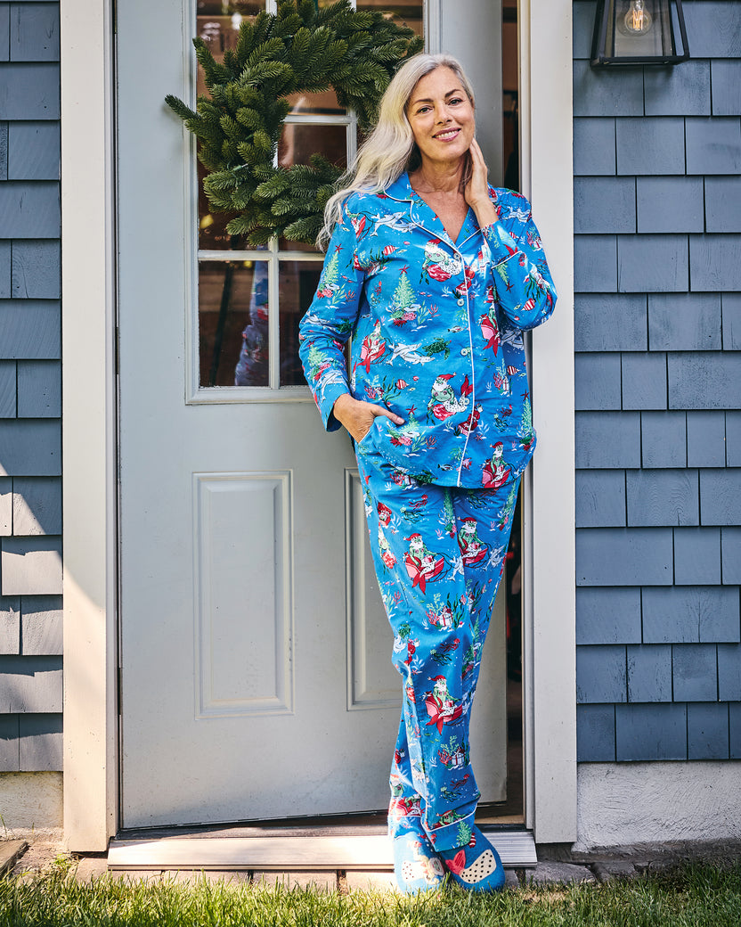 Merry Mermen - Long PJ Set - Dolphin Tail - Printfresh