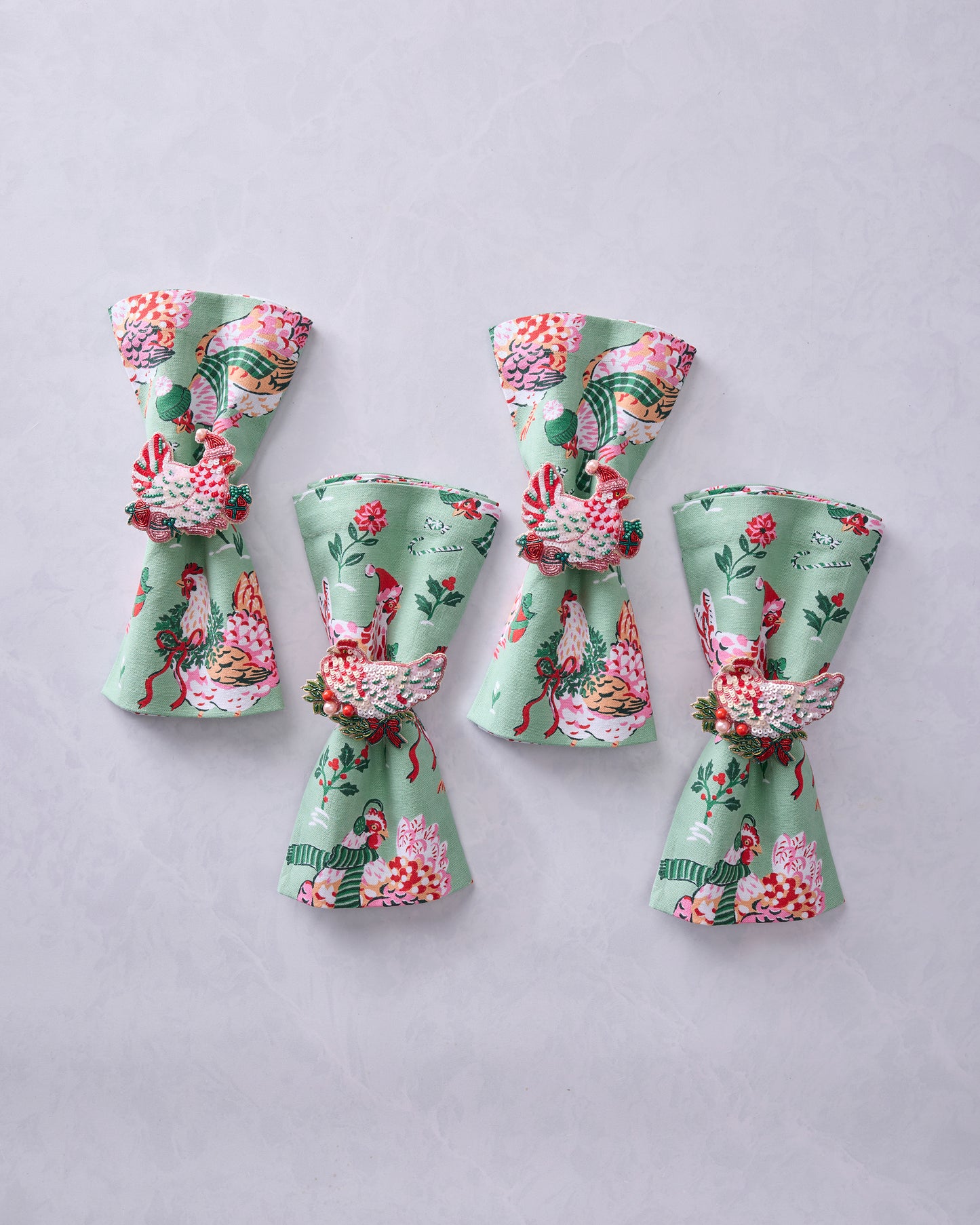 Holiday Hens - Tablescape Bundle - Sage - Printfresh