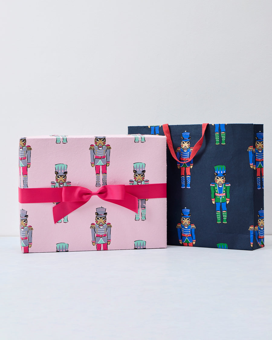 Leopard Nutcracker - Gift Bag & Box Bundle - Multi - Printfresh
