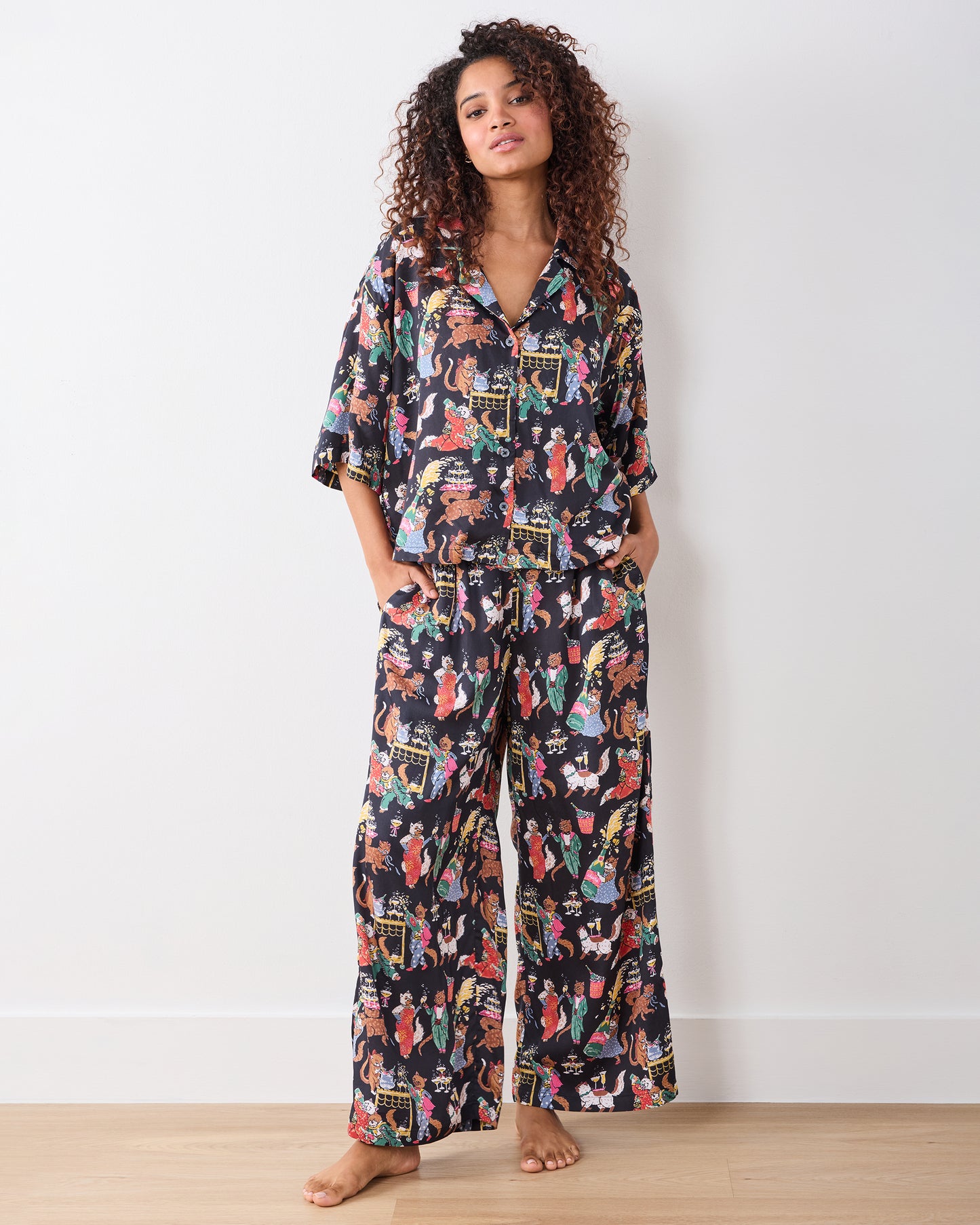 Swanky Cats - Eco Satin Wildest Dream Set - Tuxedo - Printfresh