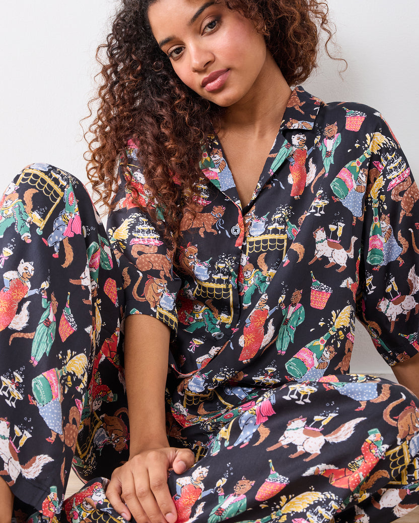 Swanky Cats - Eco Satin Wildest Dream Set - Tuxedo - Printfresh