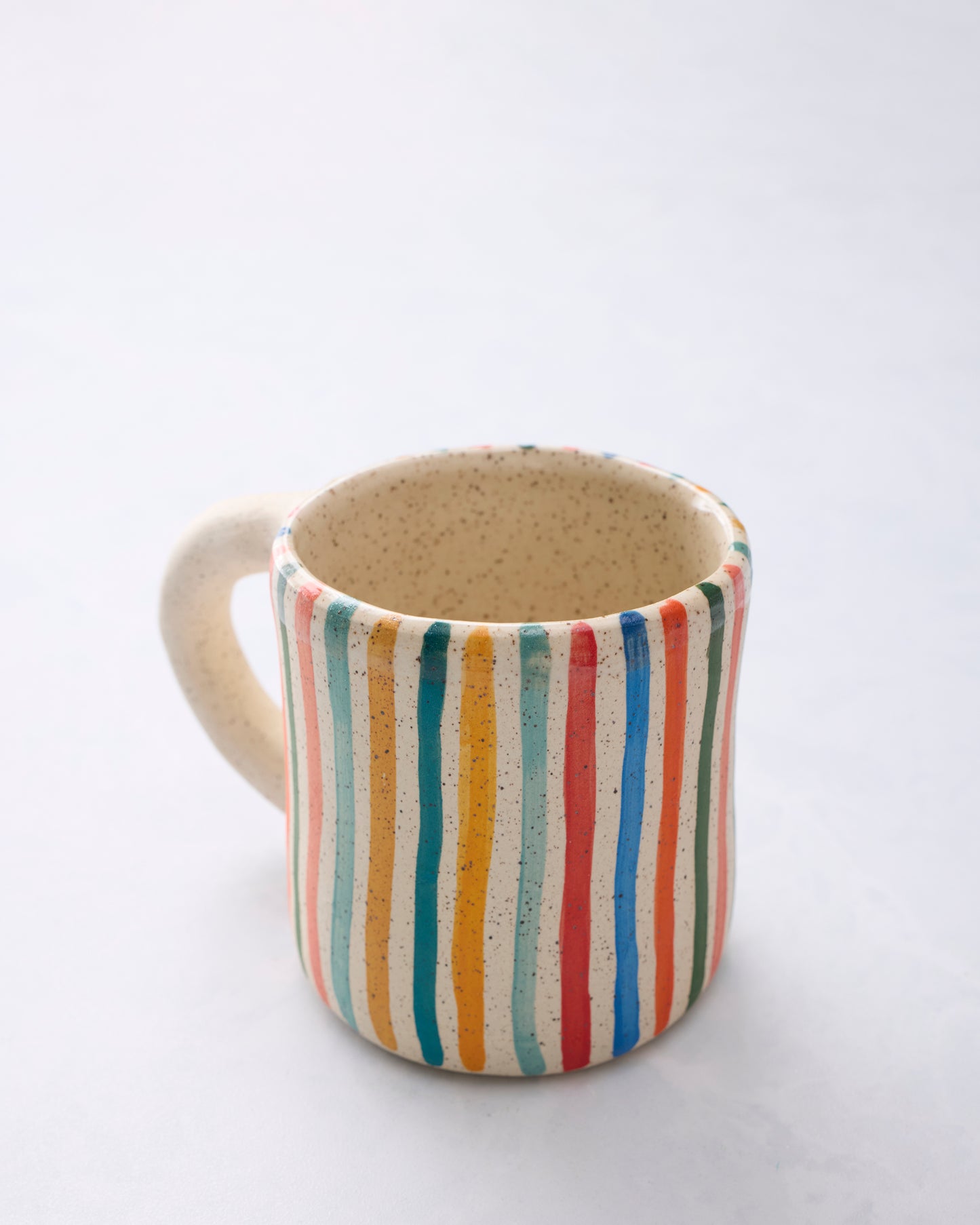 Multi - Rainbow Striped Mug - Melville Ceramics - Printfresh