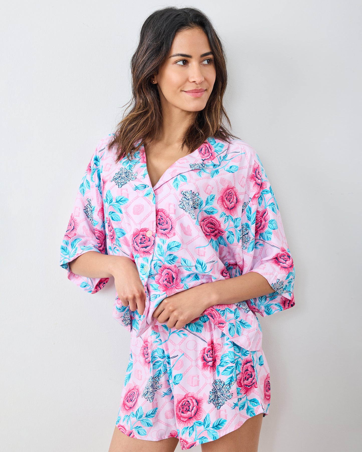 Glinda's Garden - Eco Satin Sweet Dreams Set - Popular Pink - Printfresh