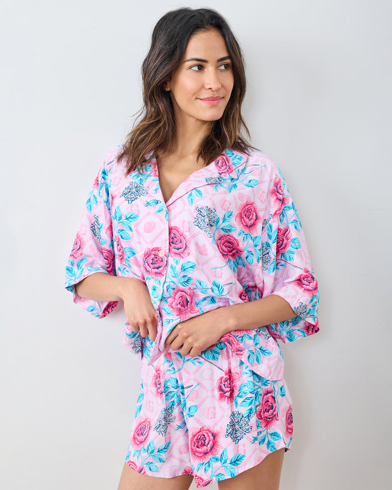 Glinda's Garden - Eco Satin Sweet Dreams Set - Popular Pink - Printfresh