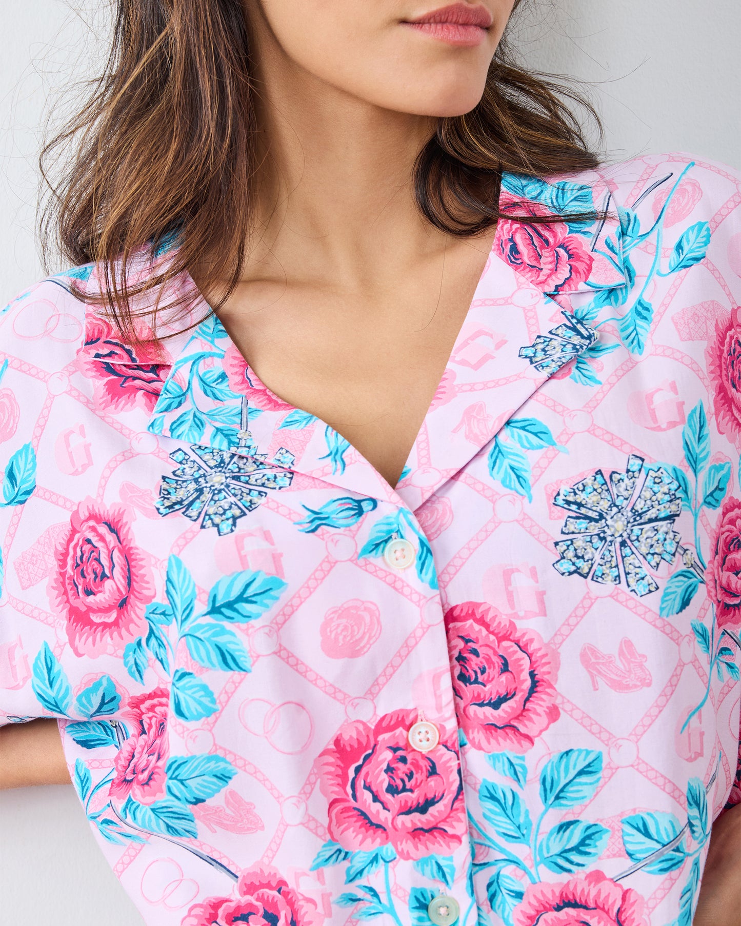 Glinda's Garden - Eco Satin Sweet Dreams Set - Popular Pink - Printfresh