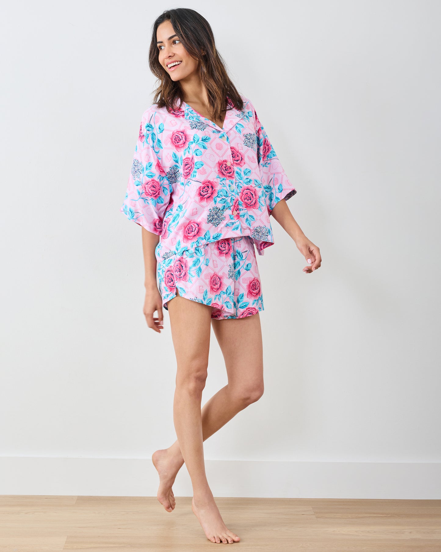 Glinda's Garden - Eco Satin Sweet Dreams Set - Popular Pink - Printfresh